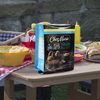 Innovador Diseño Personalizado De Papel De Aluminio Reciclado, Azul, Bolsa De Galletas Con Chispas De Chocolate De 12 Onzas