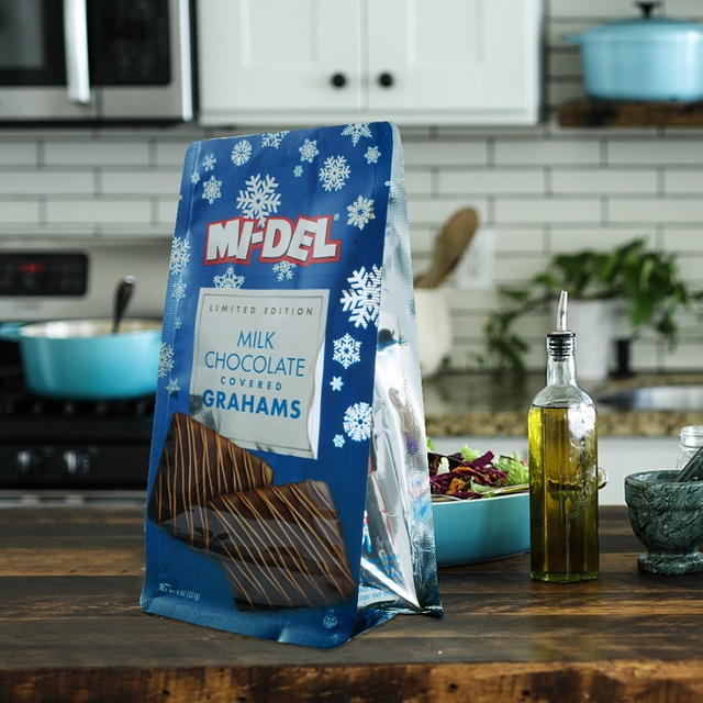 Bolsas Reciclables De Dulces De Chocolate Con Cierre Hermético De Lámina De Mylar Pequeñas