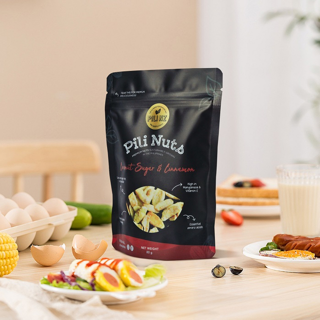 Bolsa De Papel De Aluminio Que Se Puede Volver A Sellar Reciclable Neutral En Carbono De La Categoría Alimenticia Se Levanta La Bolsa Del Anacardo