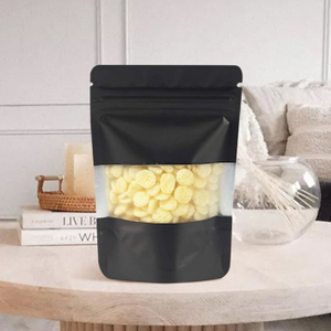 El Negro Mate Personalizado Se Levanta Las Bolsas De Plástico Que Se Pueden Volver A Sellar De Los Copos De Maíz