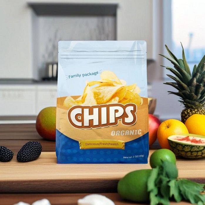 Bolsas Para Papas Fritas Biodegradables Personalizadas De 8 Oz Y Laminadas Con Fondo De Fuelle Grande Al Por Mayor