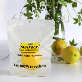 Material de origen renovable 100 % reciclado Empaquetado ecológico para vegetales orgánicos