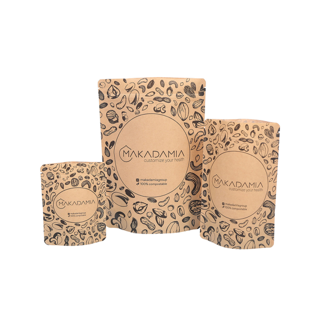 Bolsas respetuosas con el medio ambiente de papel Kraft