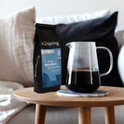 El bolso de café del lazo de la lata del escudete del lado negro mate amistoso de 100% Eco puede termosellado