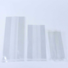 Bolsas de escudete laterales transparentes de alta claridad PLA/celofán compostables certificadas para regalos