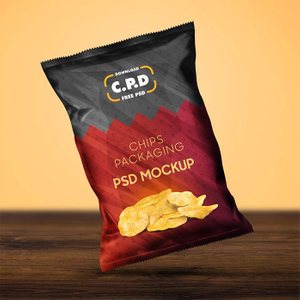 Embalaje Sostenible En Rollo De Film Plástico Impreso A Medida Para Patatas Fritas Crujientes