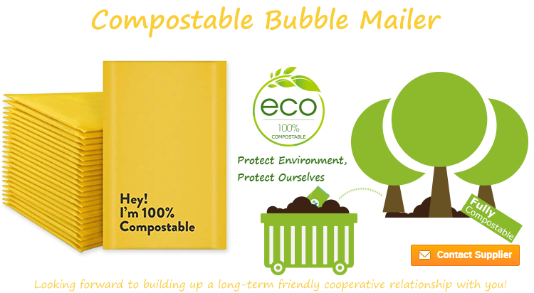 sobre de burbujas compostable
