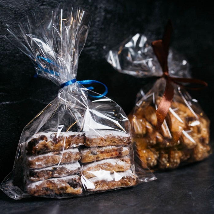Bolsas De Celulosa Biodegradables Crystal Vision Con Fondo Reforzado Para Envasado De Alimentos
