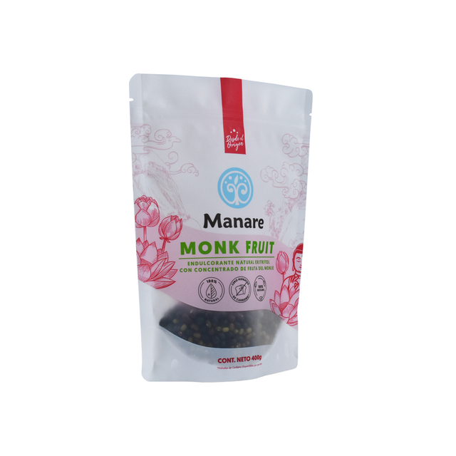 Bolso de empaquetado reciclable de la fruta del monje de la impresión mate a prueba de humedad