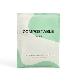 Bolsa plana compostable