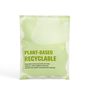 Bolsa plana reciclable a base de plantas