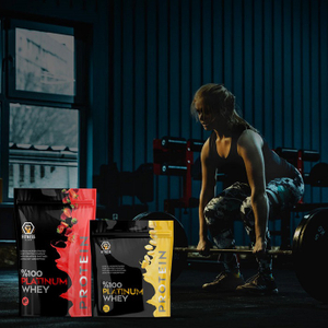 Bolsas De Proteína De Suero Ecológicas, Resellables, Verticales Y Reciclables Con Cierre Hermético