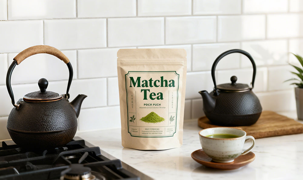 envases de t&eacute; matcha