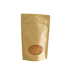 Bolsa de granola de papel kraft personalizada con cremallera