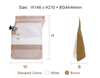 Bolsas De Filtro De Café Frías De Papel Vacías Con Chorro De Agua Doypack Blanco Común Con Ziplock