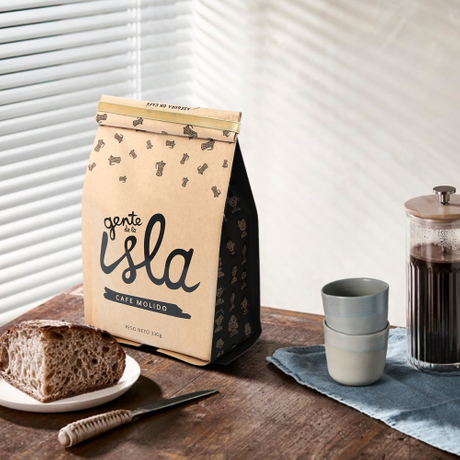 Bolsa de café 100% compostable