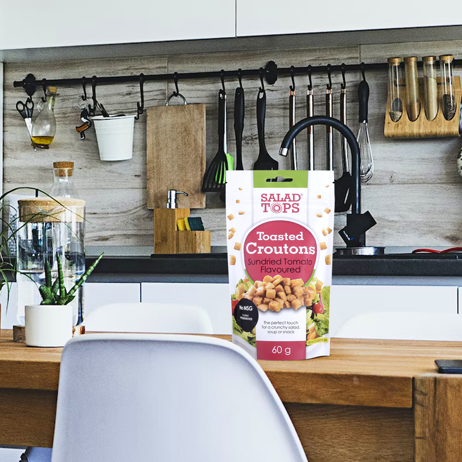 Empaque de refrigerio reciclable ecol&oacute;gico Stand Up Vegan Bag