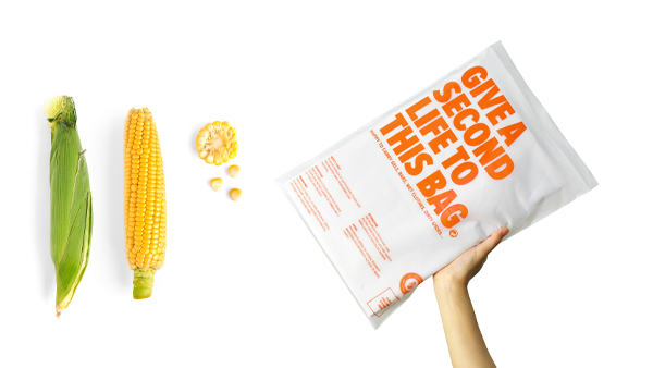 Bolsas de almid&oacute;n de ma&iacute;z biodegradables