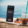 Bolsa de café con fuelle lateral biodegradable personalizado con bolsillo con cremallera