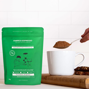Envasado de alimentos veganos orgánicos compostables biodegradables bolsa de pie para café