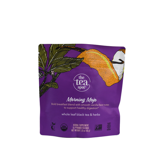 Bolsas de té de jengibre y cúrcuma de compost orgánico