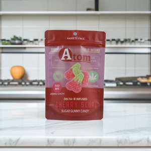 Envase Personalizado De Gomitas De CBD, Resellable Y Reciclado, Con Bolsita De Ositos De Goma