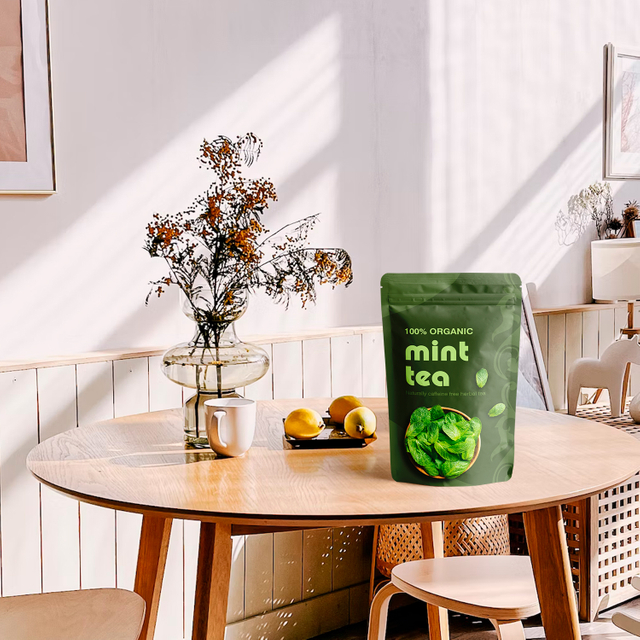 Huecograbado que imprime las bolsitas de té orgánicas de empaquetado compostables coloridas de 100 bolsitas de té con la cremallera