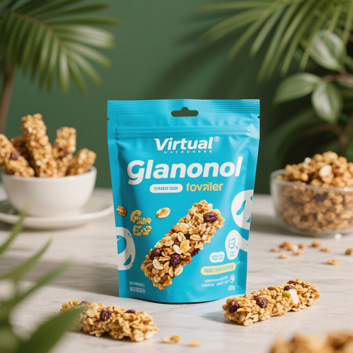 Bolsas Biodegradables Stand-up Para El Envasado De Barras De Granola