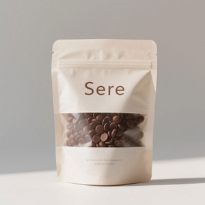 Diseño De Marca Envases De Chips De Chocolate De Plástico Sostenible