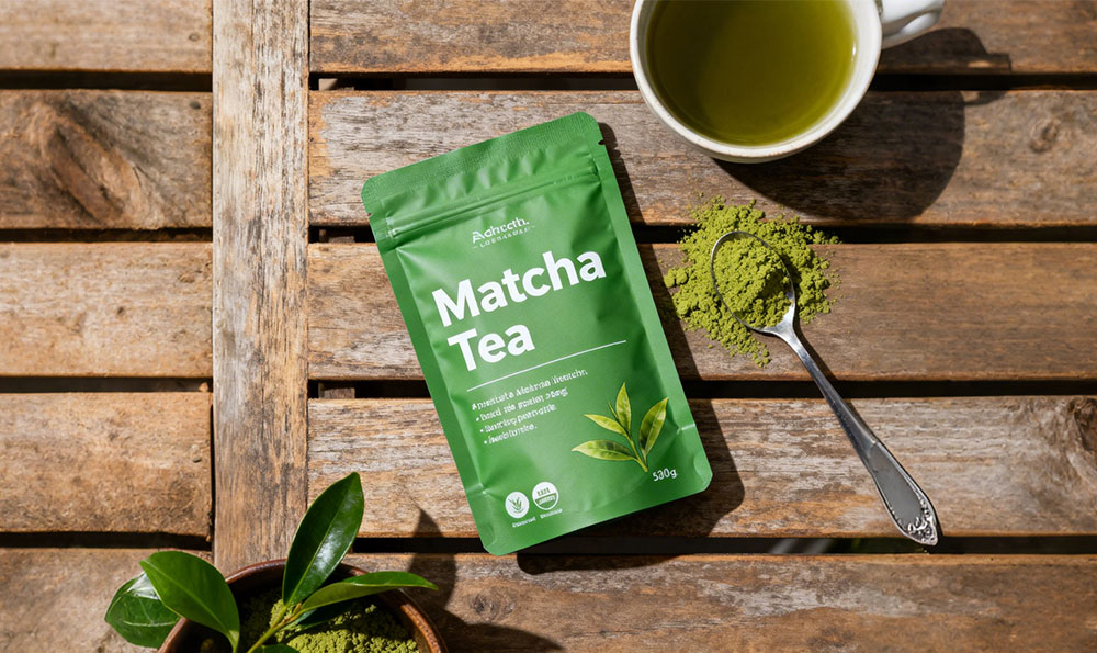envases de t&eacute; matcha