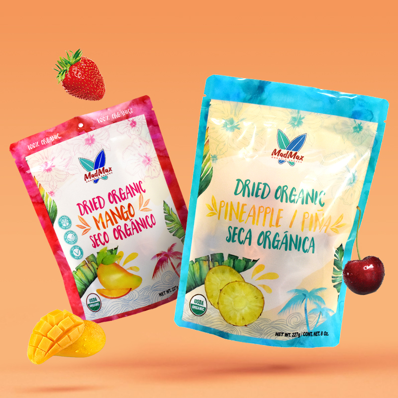 Los snacks orgánicos de Mad Max Encuentra el envase perfecto
