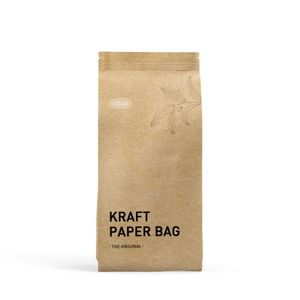 Bolsa con escudete lateral de papel Kraft