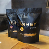 Bolsas Verticales De Barrera Mate Negras Personalizadas De Papel De Aluminio Para Proteína De Suero