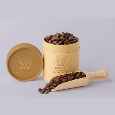 cylinder coffee packaging