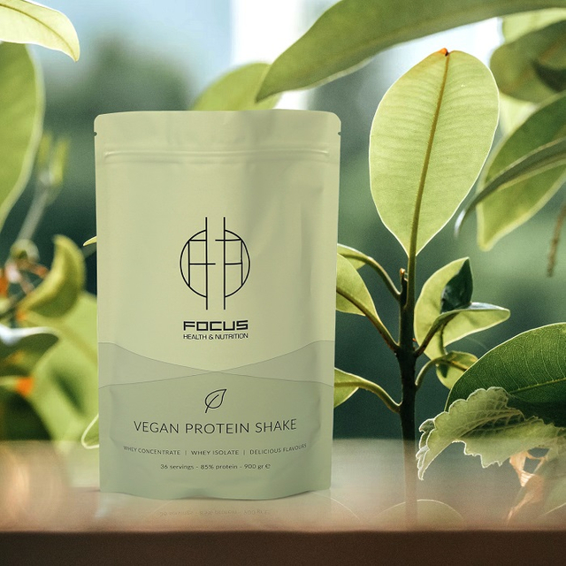 Bolsos Reciclables Del Polvo De La Proteína De La Hoja De Mylar De Foorprint Con Poco Carbono