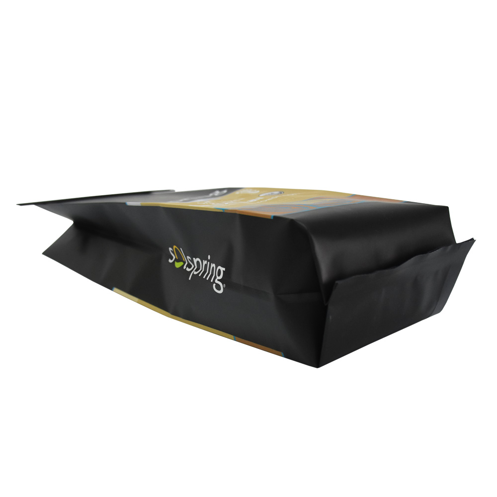Bolsas de fuelle laterales reciclables aptas para alimentos para hojas de té y granos de café orgánicos
