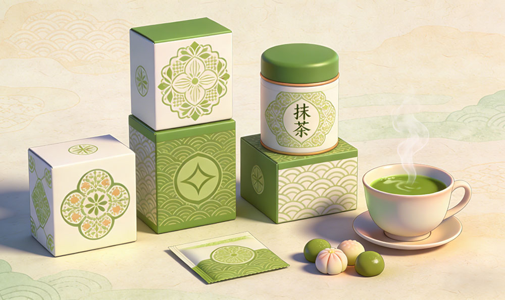 packaging para matcha
