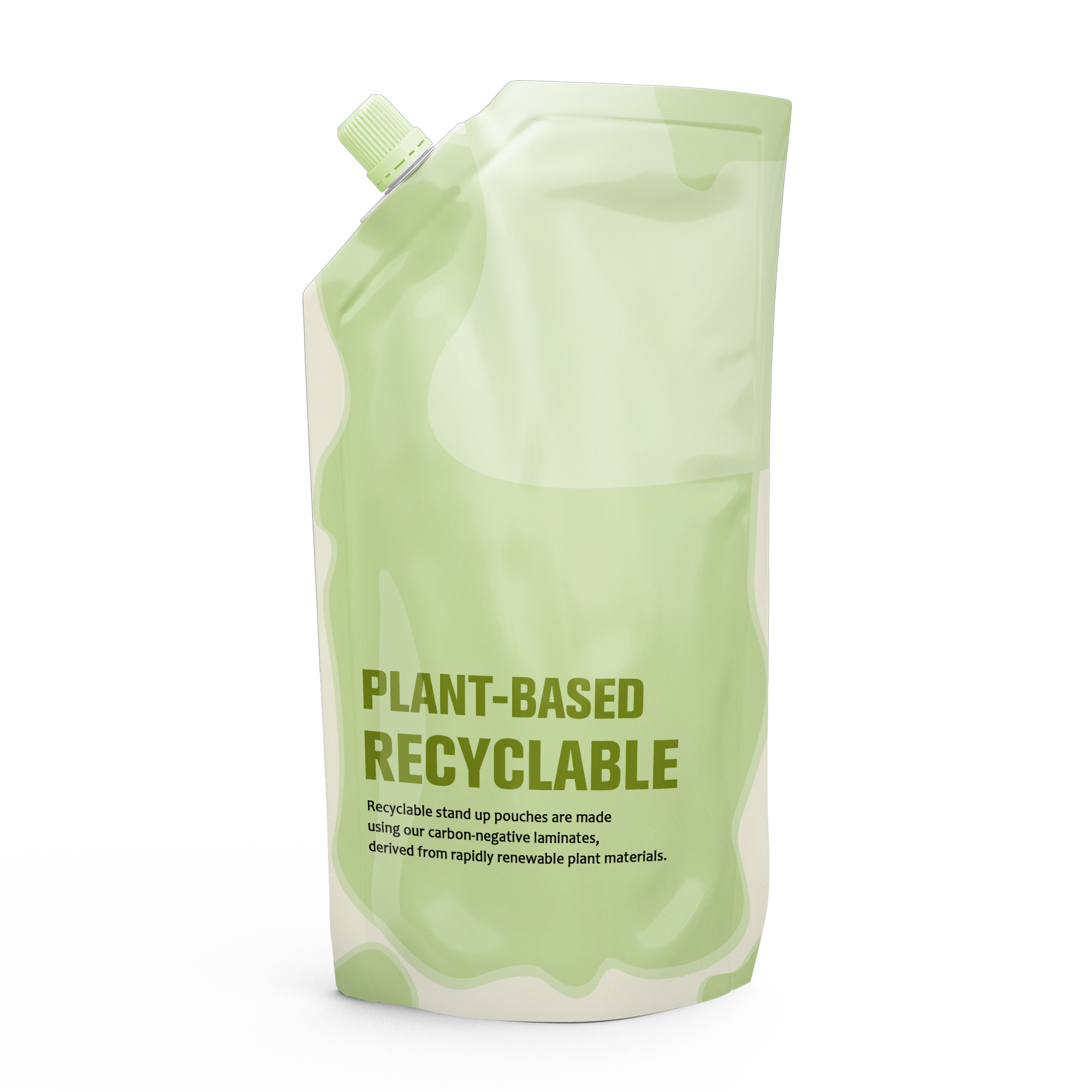 Bolsa de boquilla reciclable a base de plantas