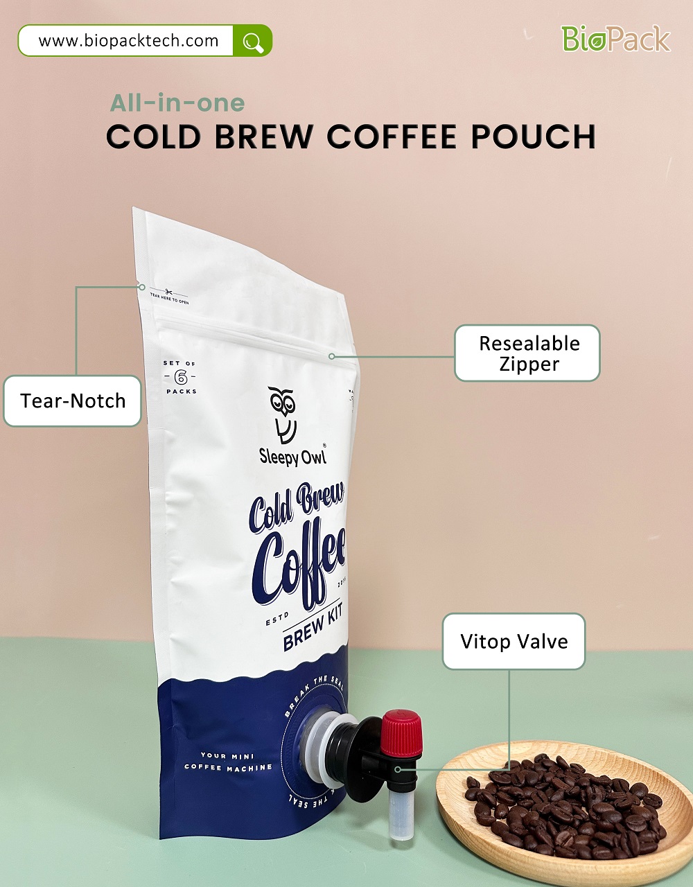 Bolsas para caf&eacute; fr&iacute;o