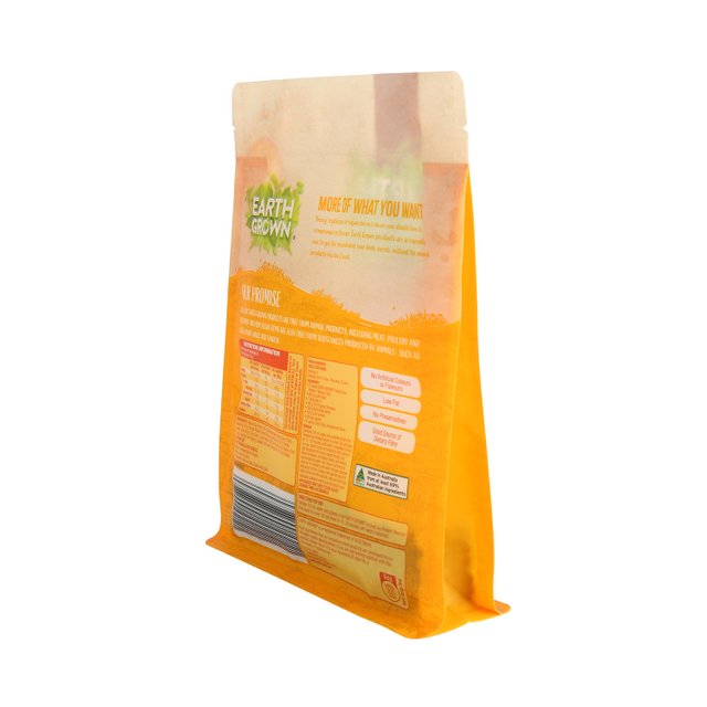 Bolsa de envasado de alimentos de fondo plano biodegradable