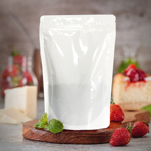 Tamaño personalizado Stand Up Empaquetado Bolsas compostables con cremallera para comida vegana