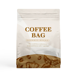 Bolsa de fondo plano personalizada para té de café orgánico
