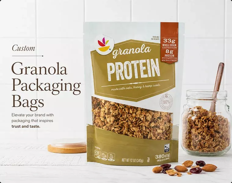 Packaging a medida para granola